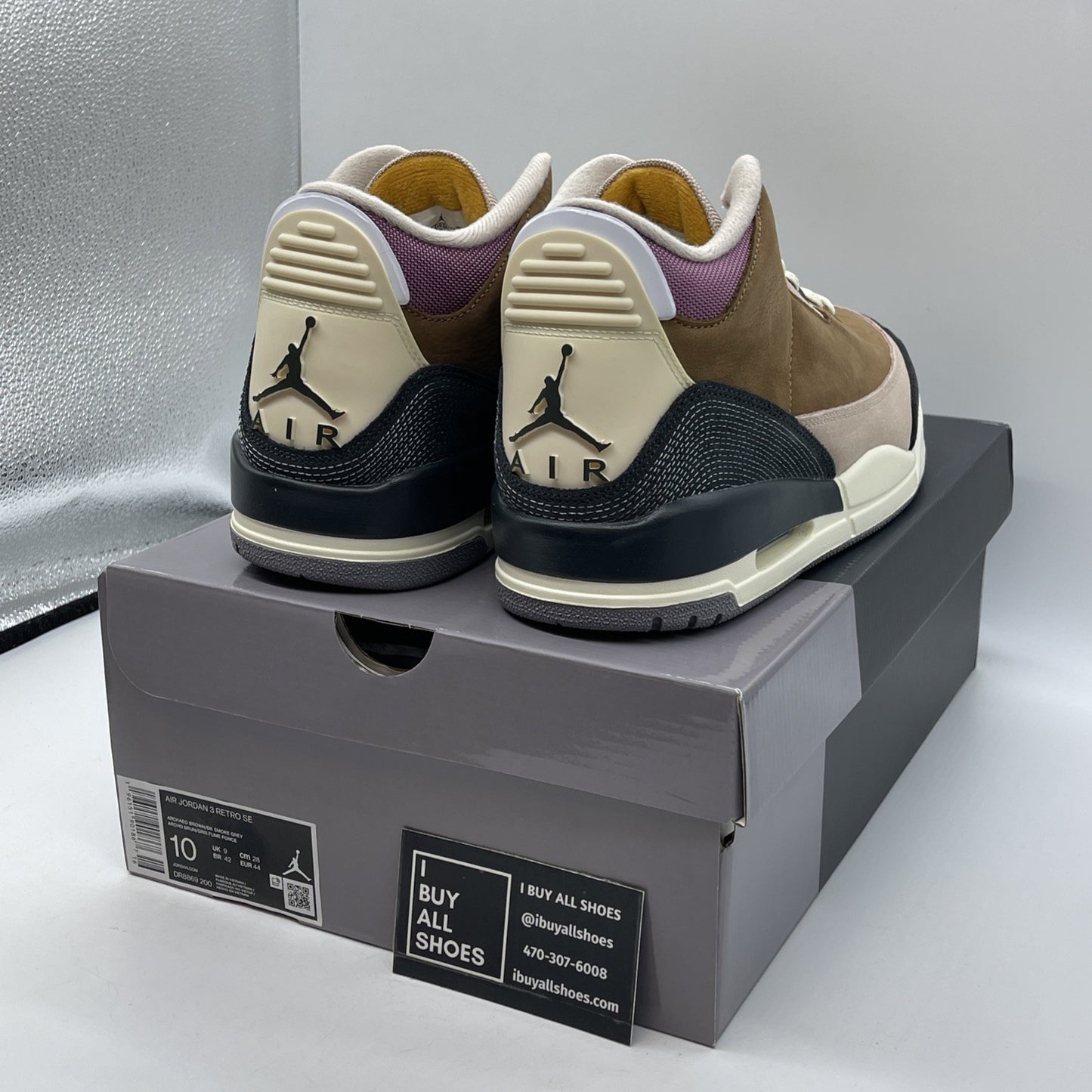 Size 10 - Air Jordan 3 Retro SE Winterized Brown Black Purple (DR8869-200)
