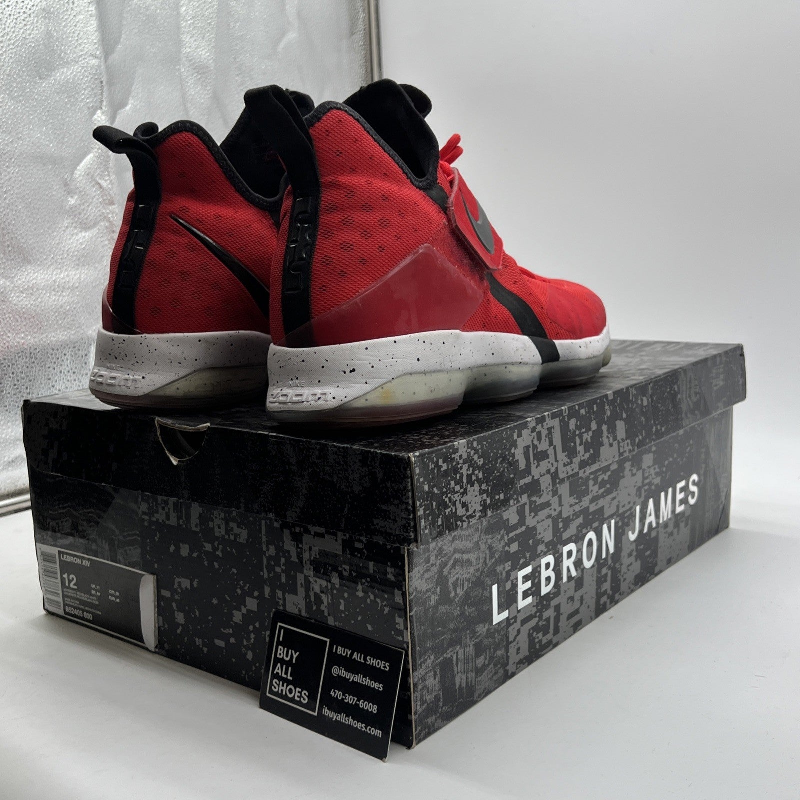 Size 12 - Nike LeBron 14 University Red (852405-600)
