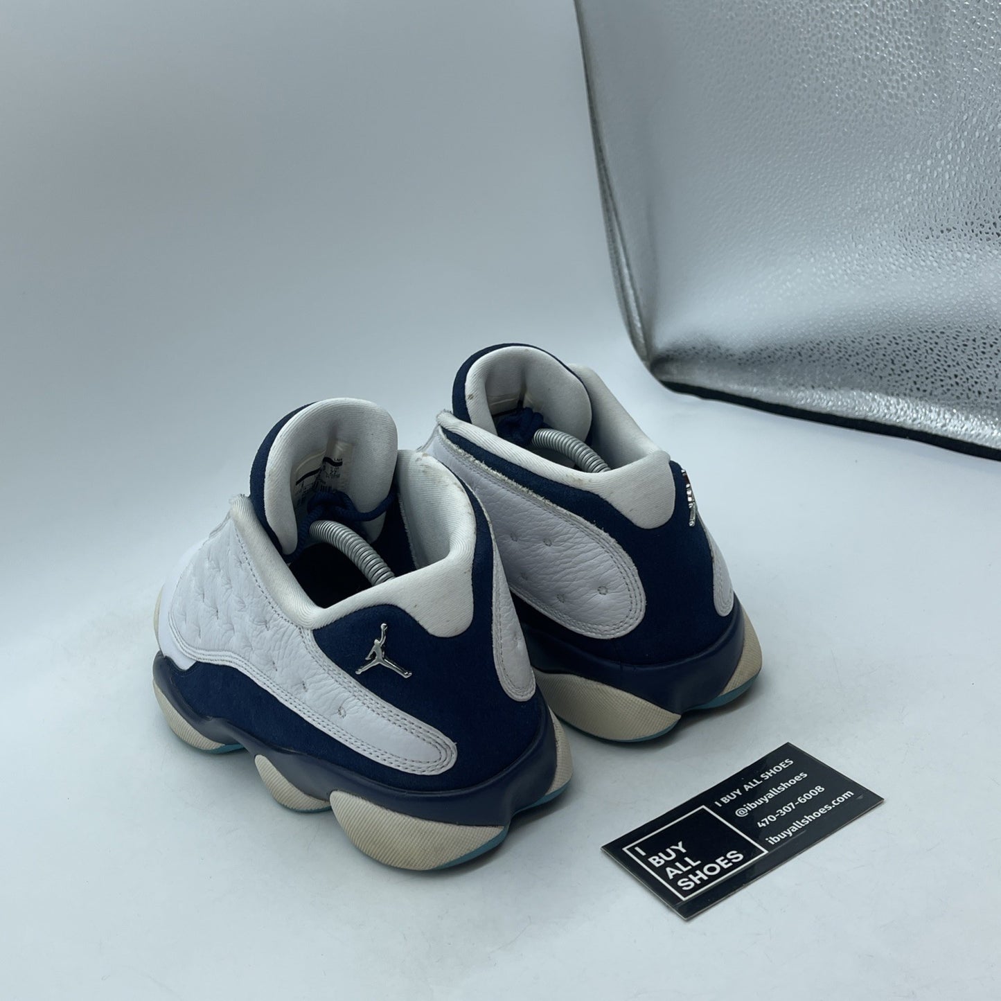 Size 9 - Air Jordan 13 Low Hornets Blue White Suede Leather (310810-107)