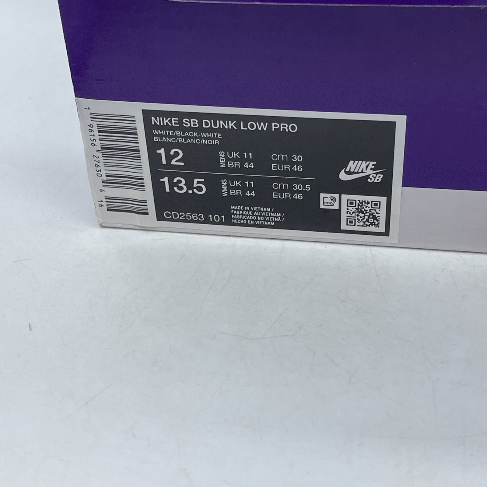 Size 12 - Nike SB Dunk Low White Gum (CD2563-101)