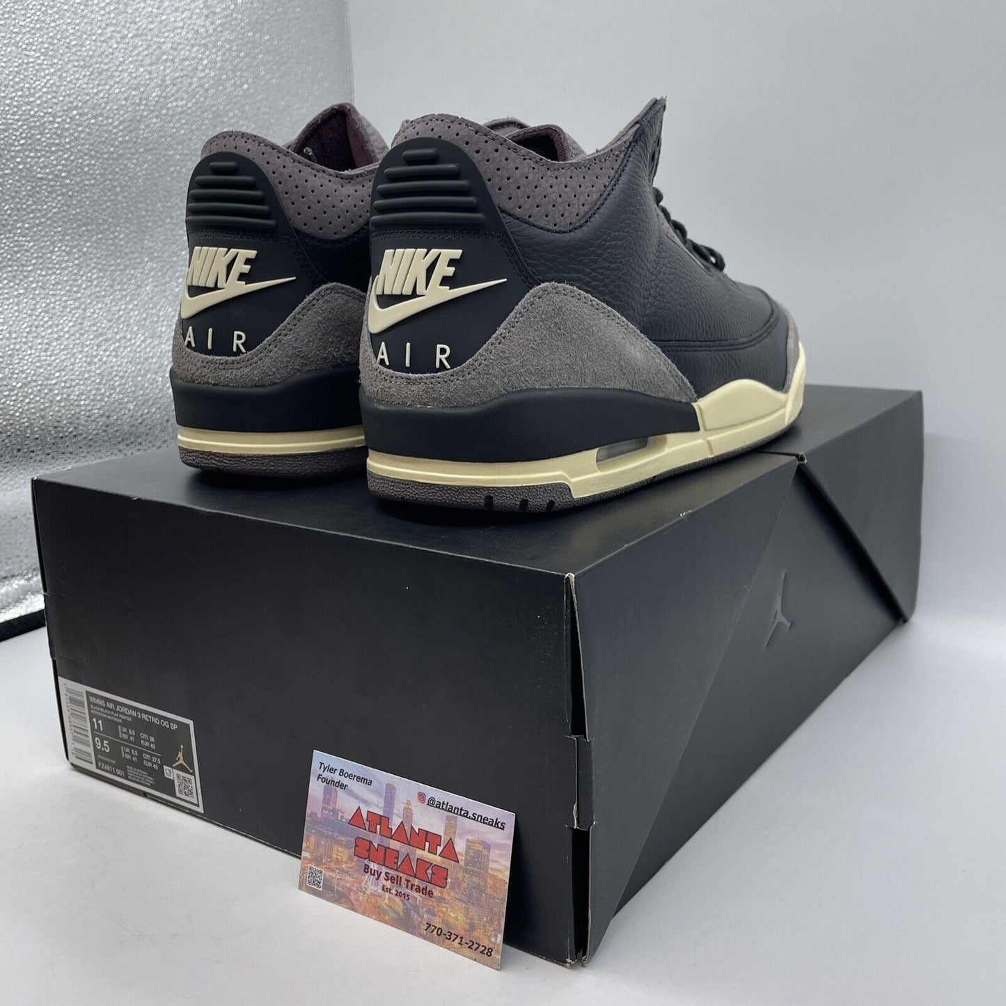 Size 11W- A Ma Maniére x Air Jordan 3 Retro While You Were Sleeping (FZ4811-001)