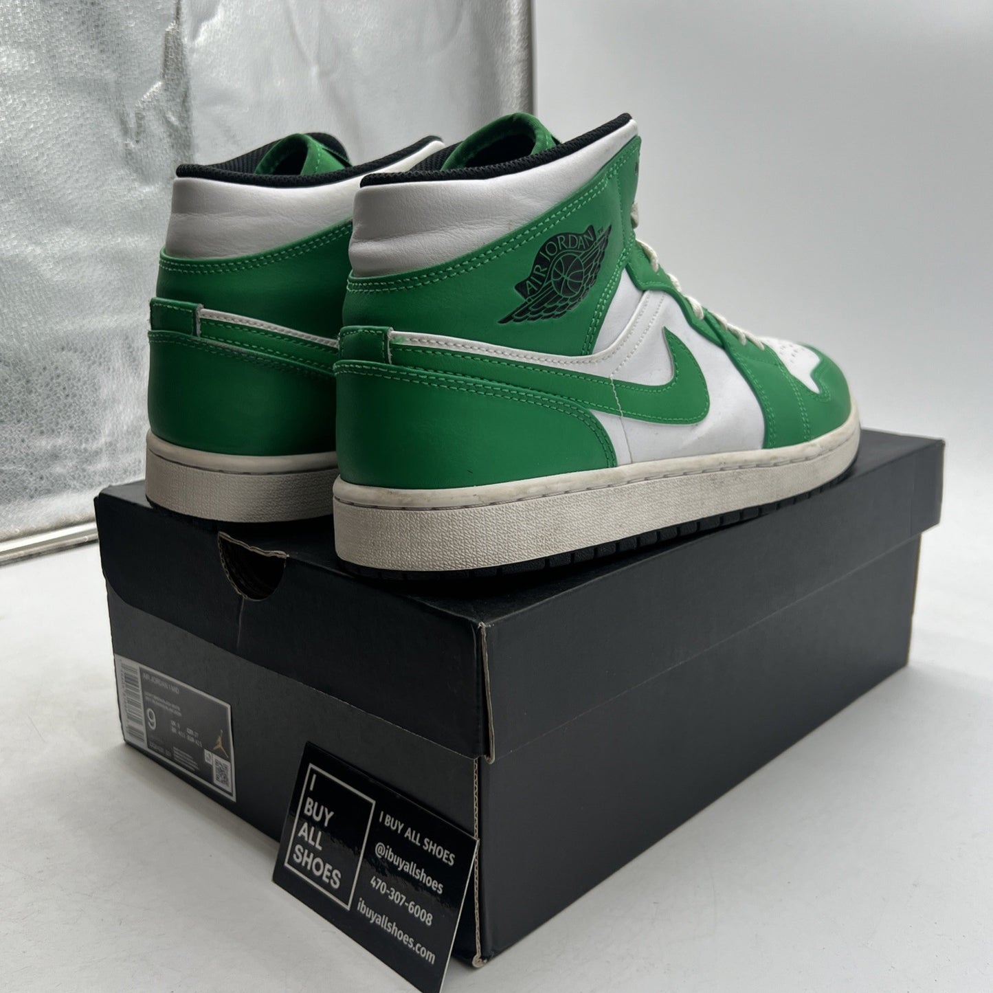 Size 9 - Air Jordan 1 Mid Lucky Green (DQ8526-301)