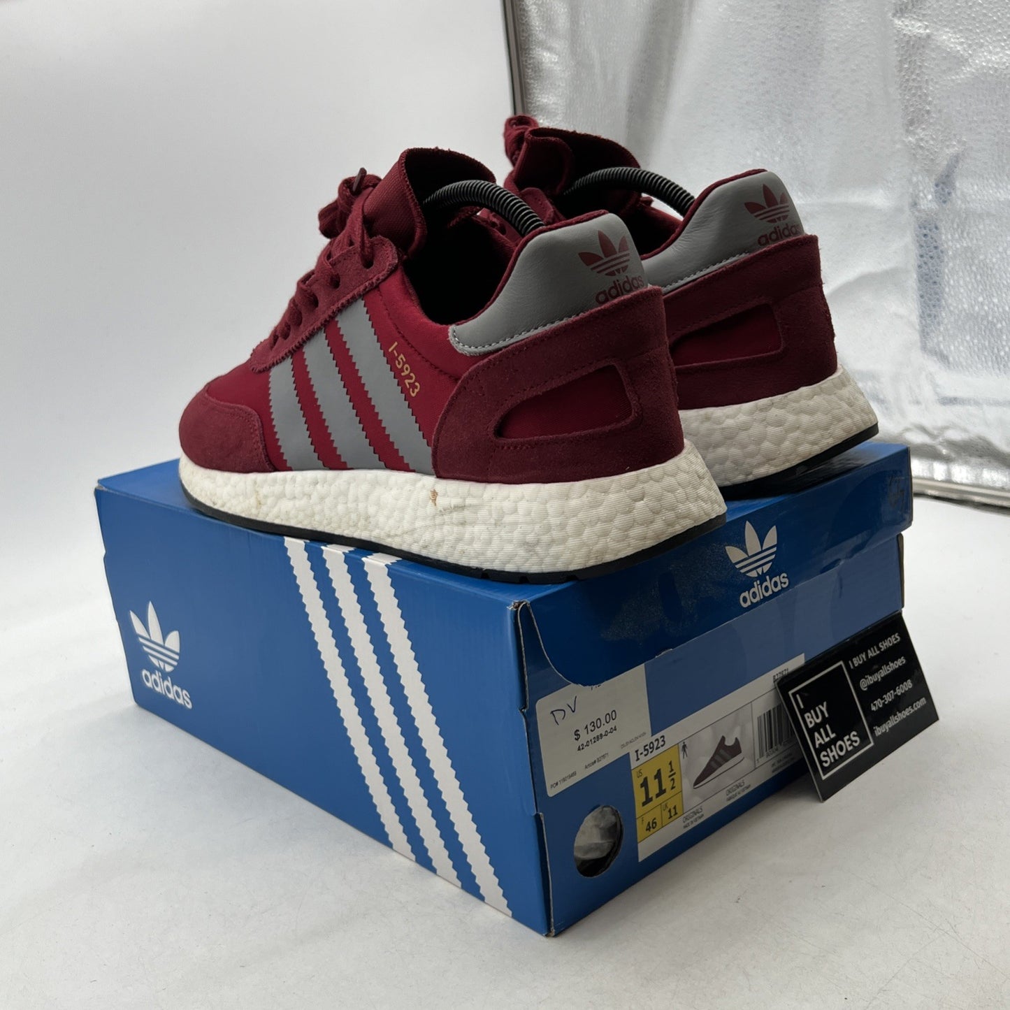 Size 11.5 - Adidas I-5923 Collegiate Burgundy (B27871)