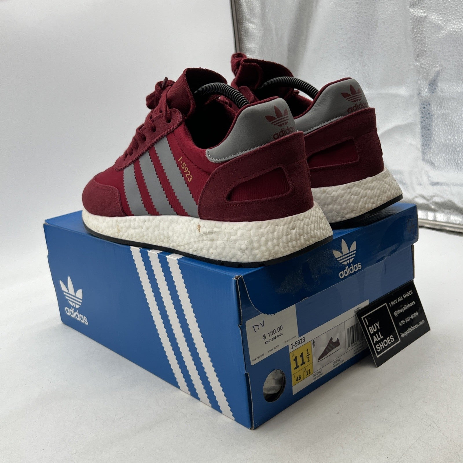 Size 11.5 - Adidas I-5923 Collegiate Burgundy (B27871)