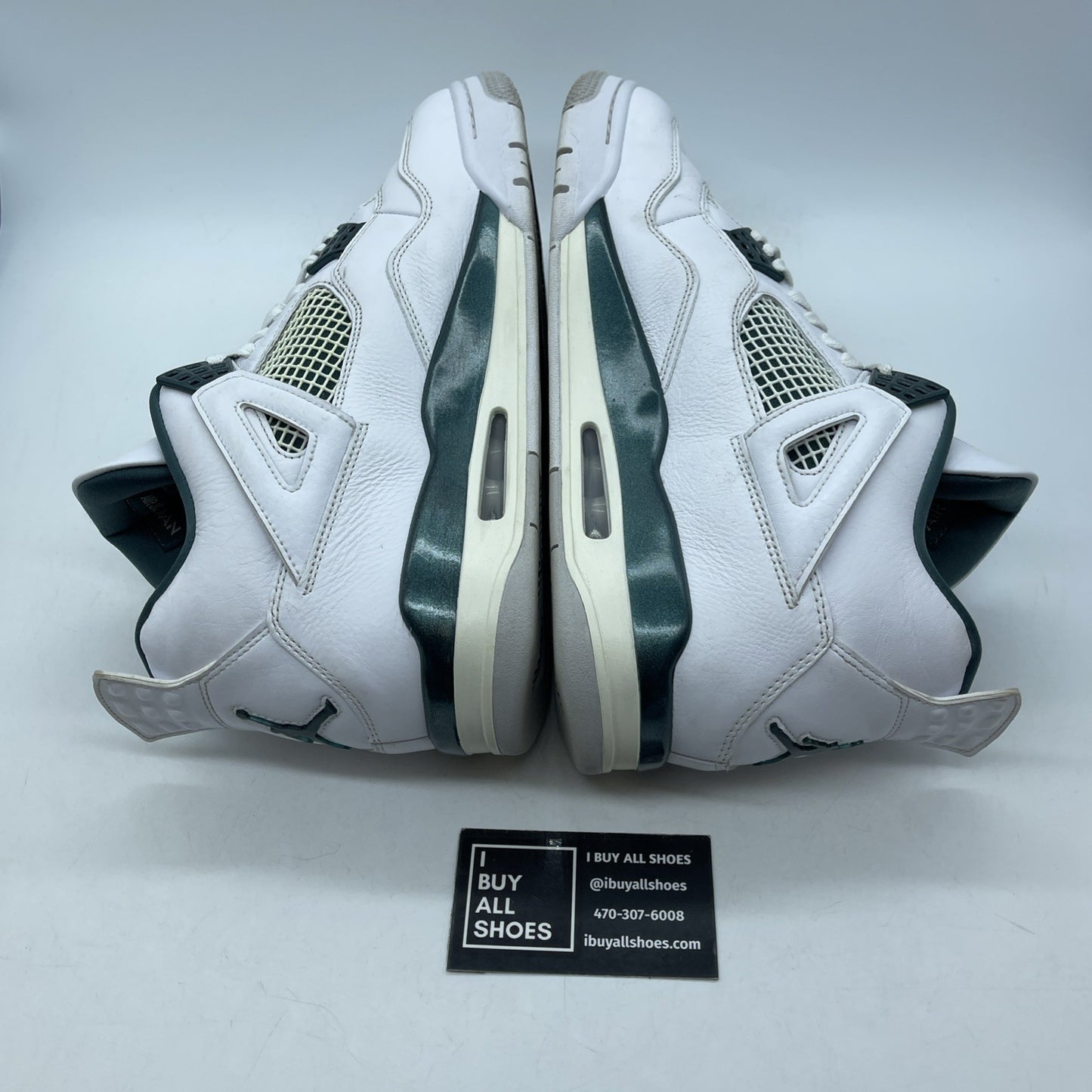 Size 12 - Air Jordan 4 Retro Oxidized Green White Leather (FQ8138-103)