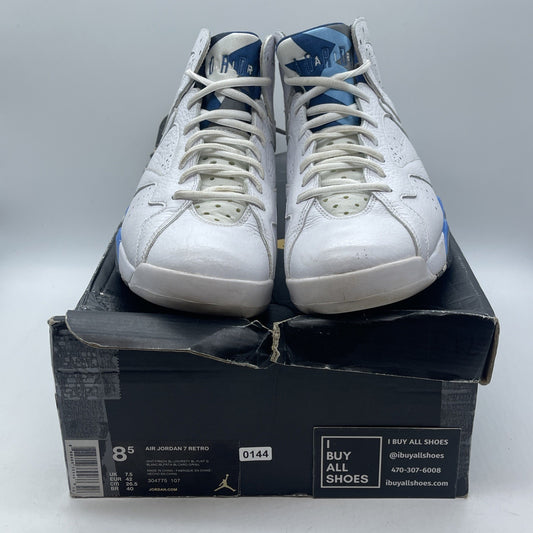 Size 8.5 - Air Jordan 7 Retro 2015 French Blue White Leather (304775-107)