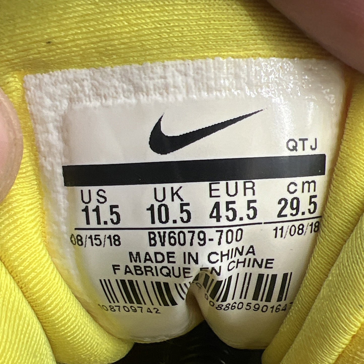 Size 11.5 - Nike Air VaporMax Plus Opti Yellow (BV6079-700)