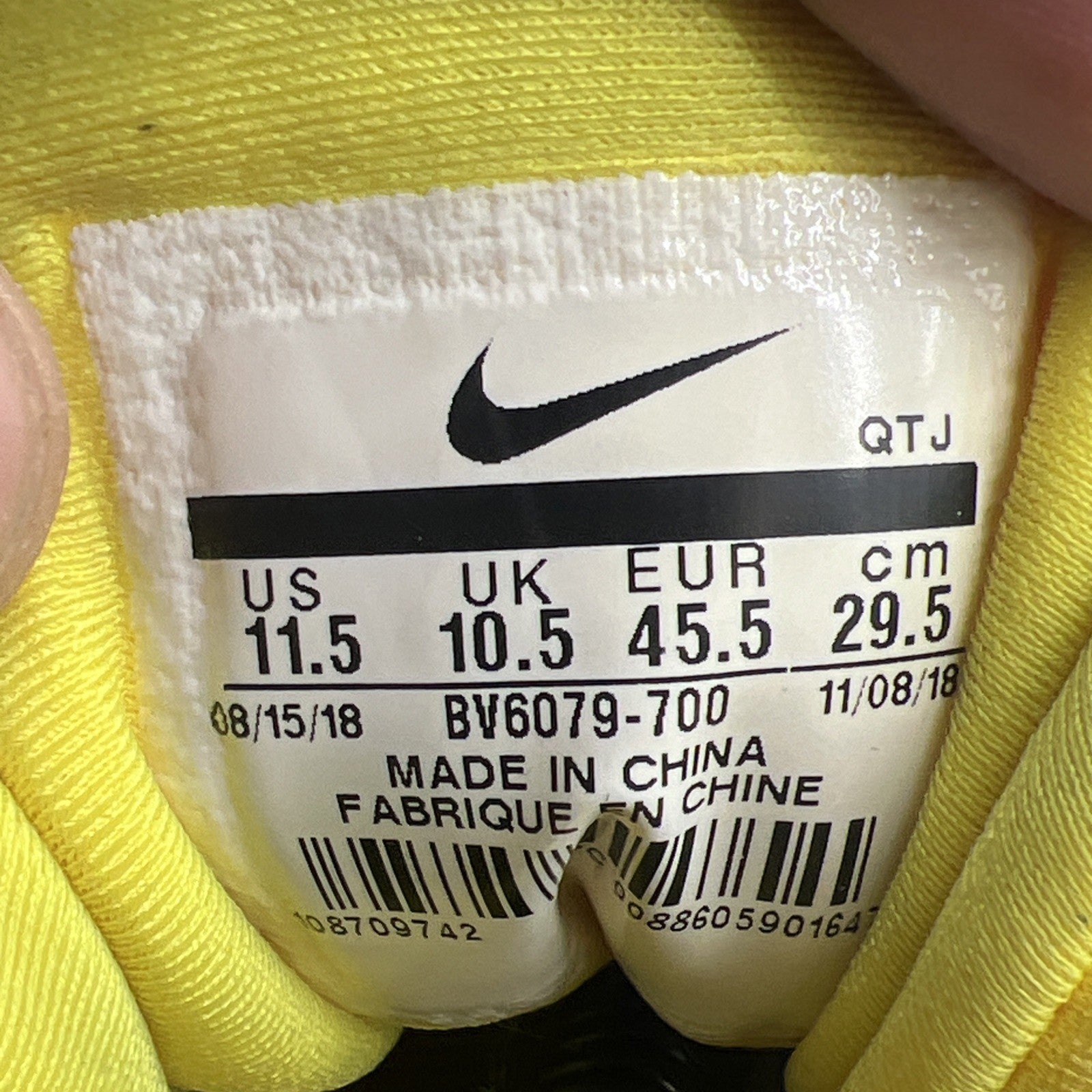 Size 11.5 - Nike Air VaporMax Plus Opti Yellow (BV6079-700)