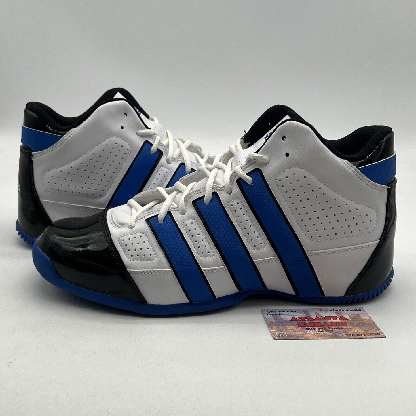 Size 13 - ADIDAS COMMANDER LITE Black Blue Basketball Shoes (G09058)