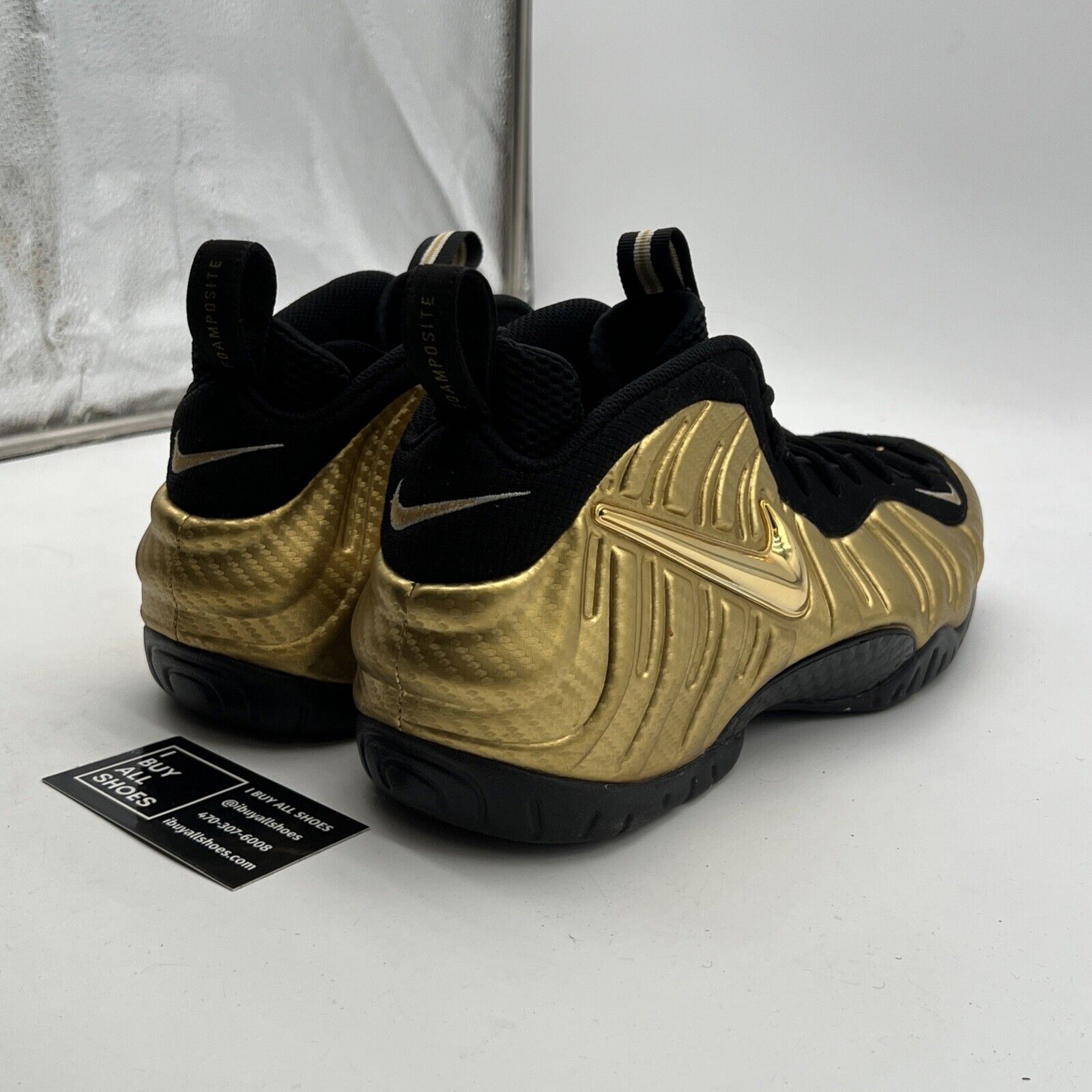 Size 13 - Nike Air Foamposite Pro Metallic Gold (624041-701)