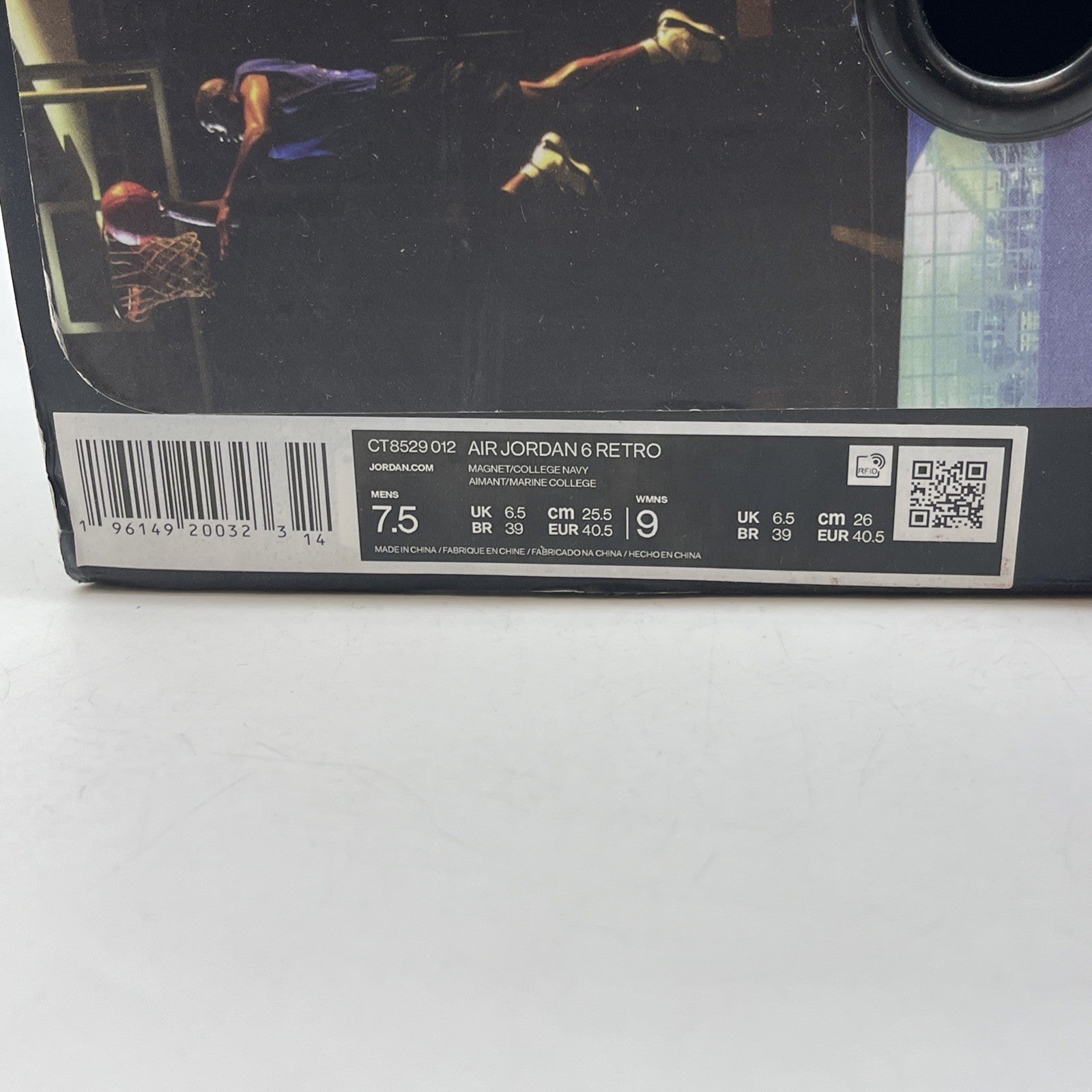 Size 7.5 - Jordan 6 Retro Mid Georgetown Grey Blue Suede (CT8529-012)