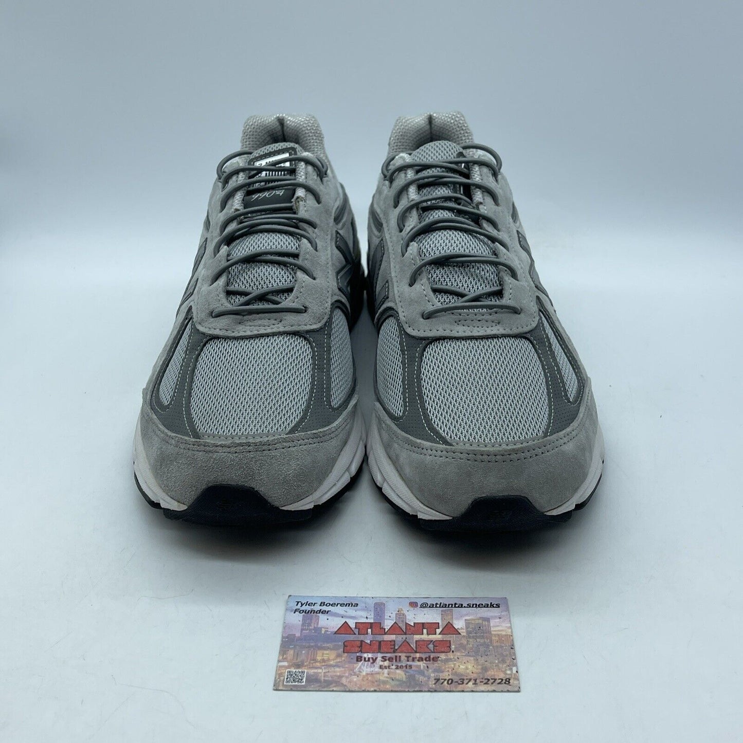 Size 11 - New Balance 990v4 Made in USA Castlerock Grey White Suede (M990GL4)