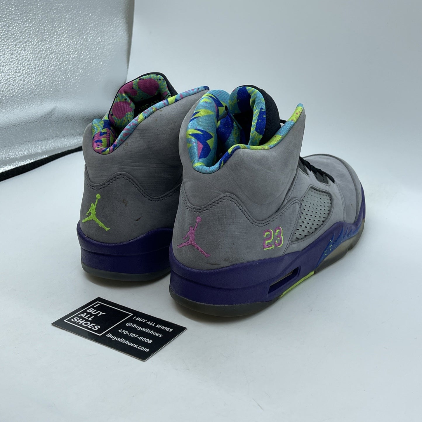 Size 9 - Air Jordan 5 Retro Bel Air Grey Purple Suede (621958-090)