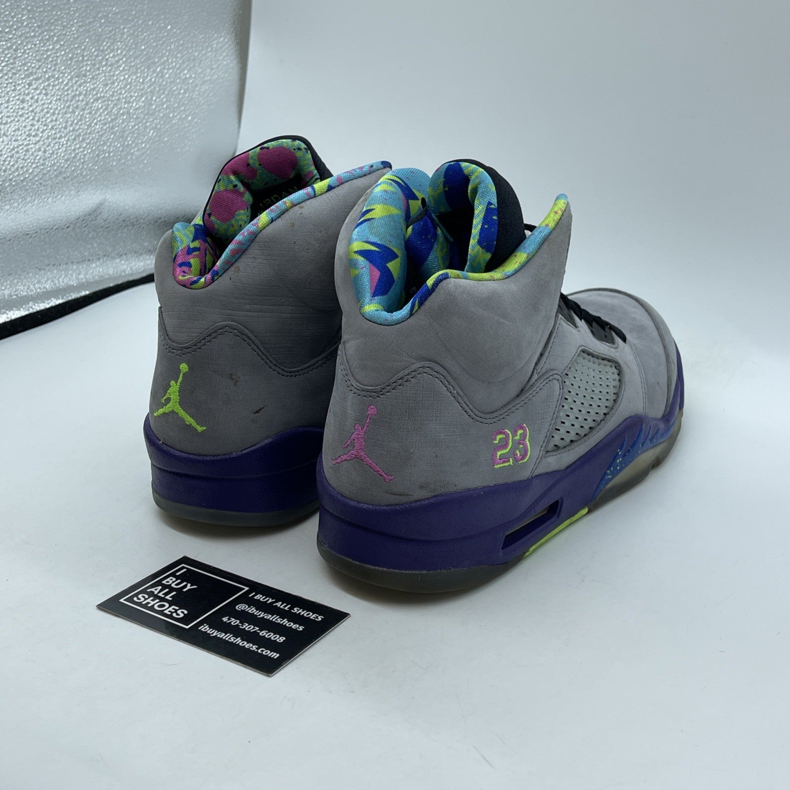 Size 9 - Air Jordan 5 Retro Bel Air Grey Purple Suede (621958-090)