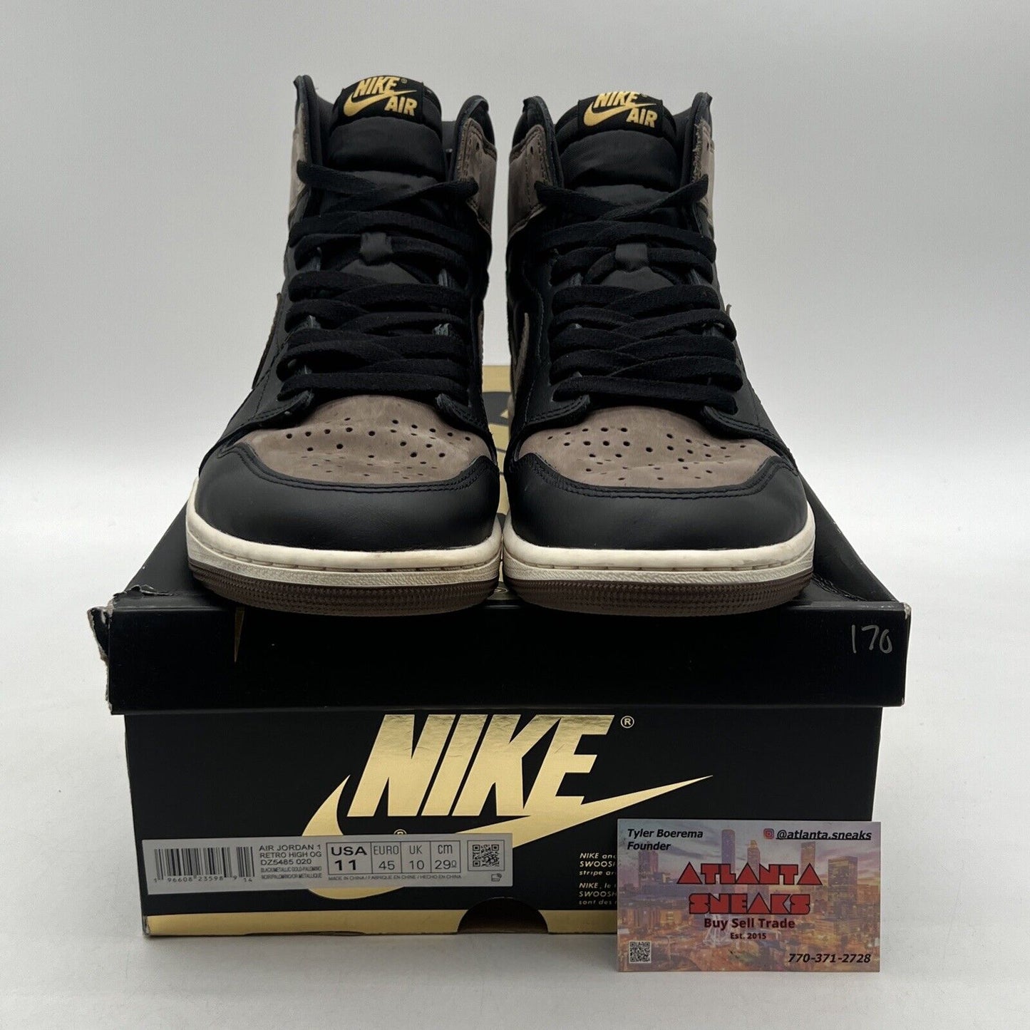 Size 11 - Jordan 1 Retro OG High Palomino Black Leather (DZ5485-020)