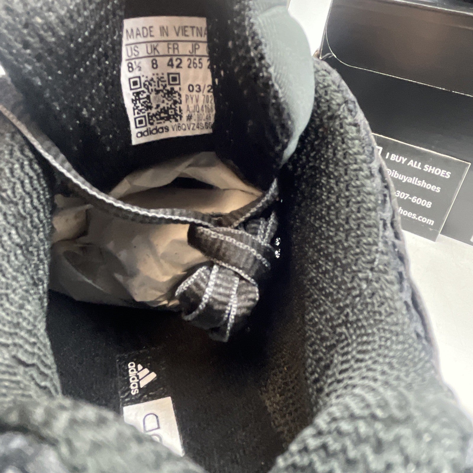 Size 8.5 - Adidas Adistar Control 5 Core Black (JQ4166)