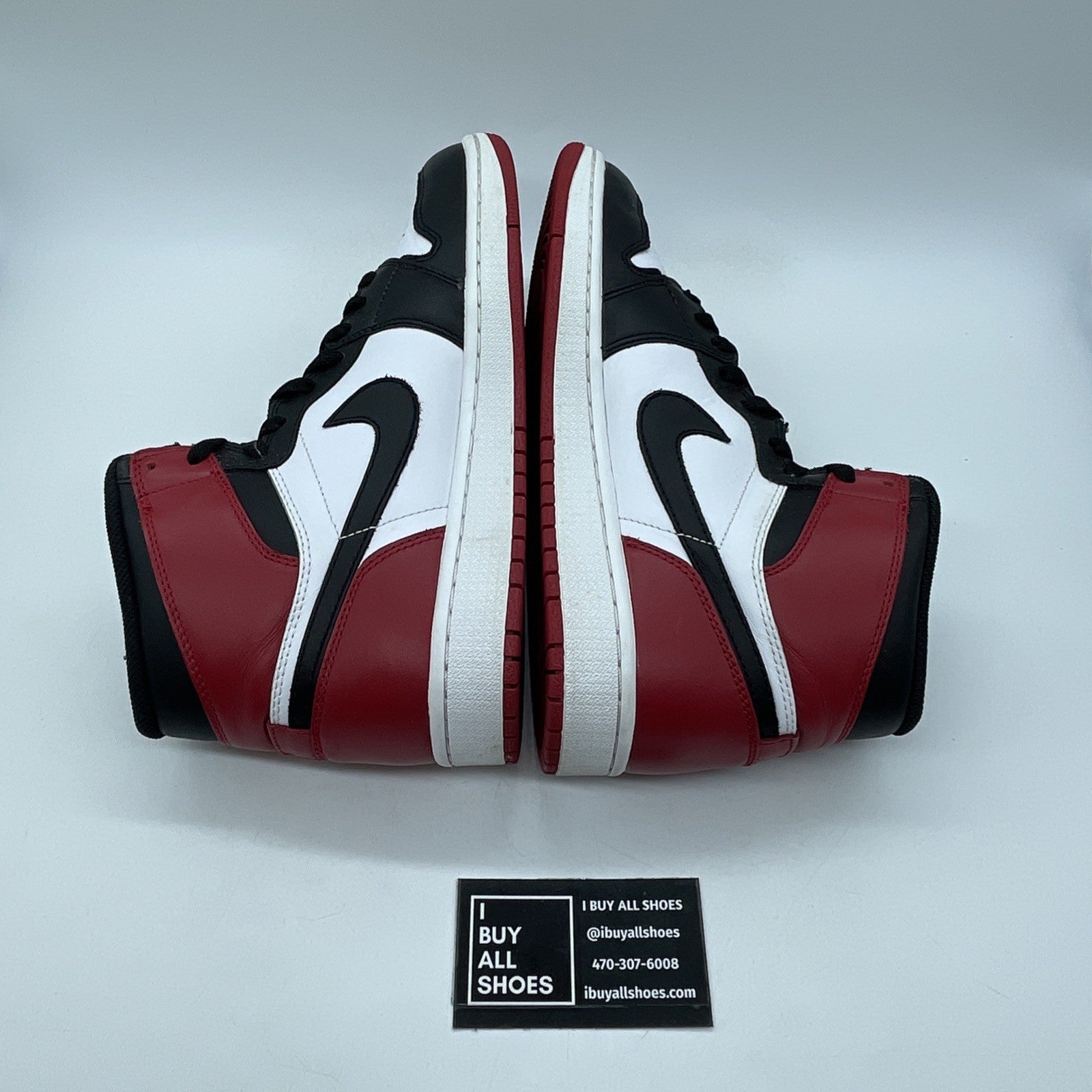 Size 9.5 - Air Jordan 1 Retro OG 2013 High Black Toe Leather (555088-184)