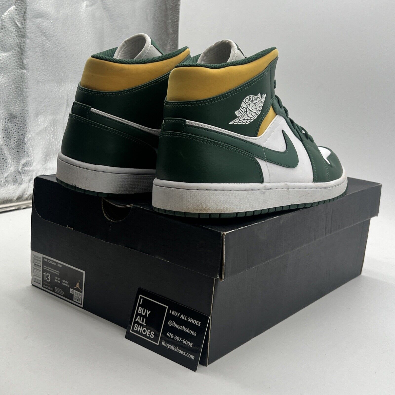 Size 13 - Air Jordan 1 Mid Sonics (554724-371)