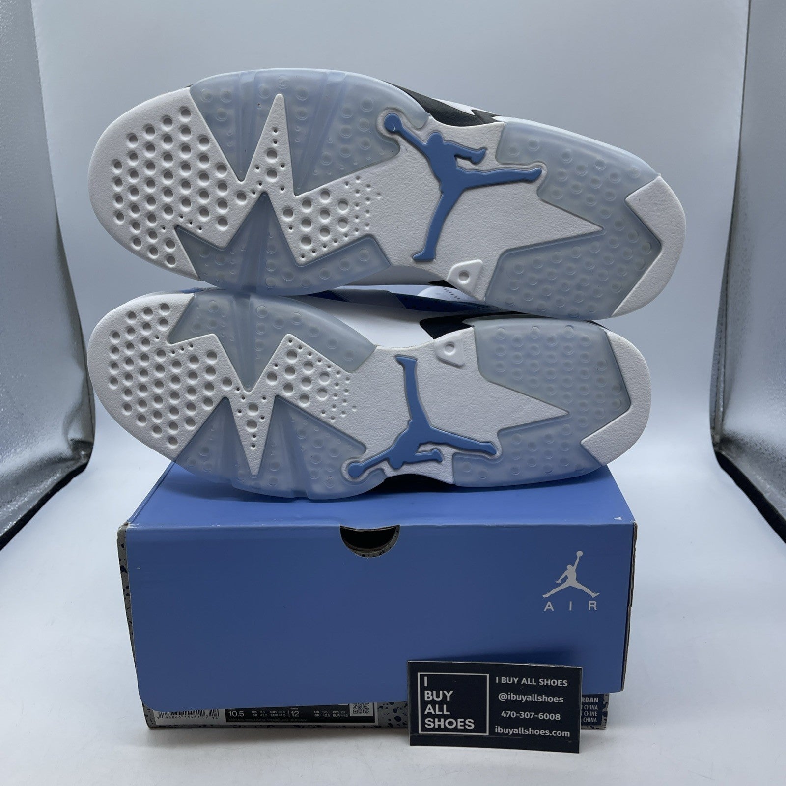 Size 10.5 - Air Jordan 6 Retro Mid UNC Home (CT8529-410).