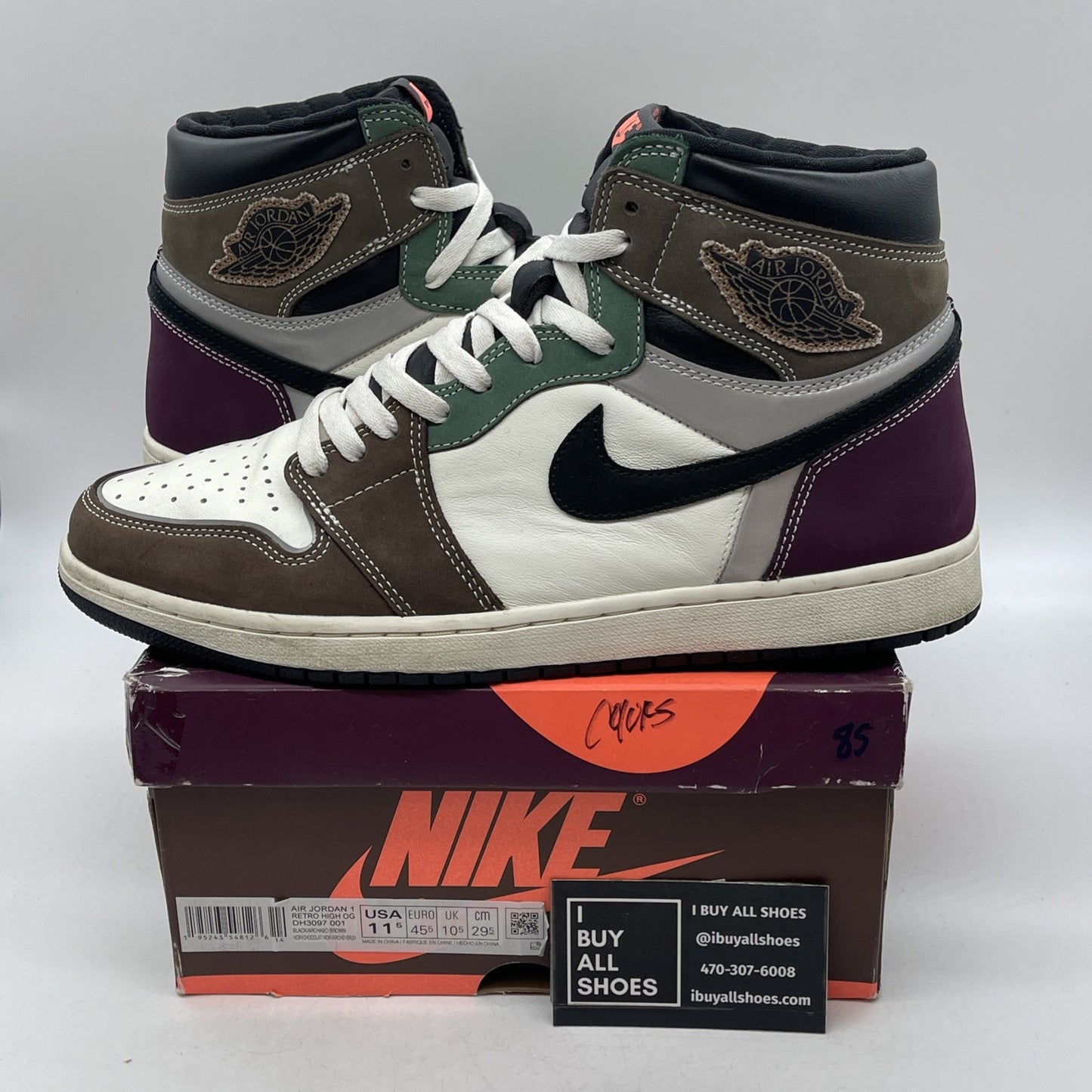 Size 11.5 - Air Jordan 1 High OG Crafted 2021 (DH3097-001)