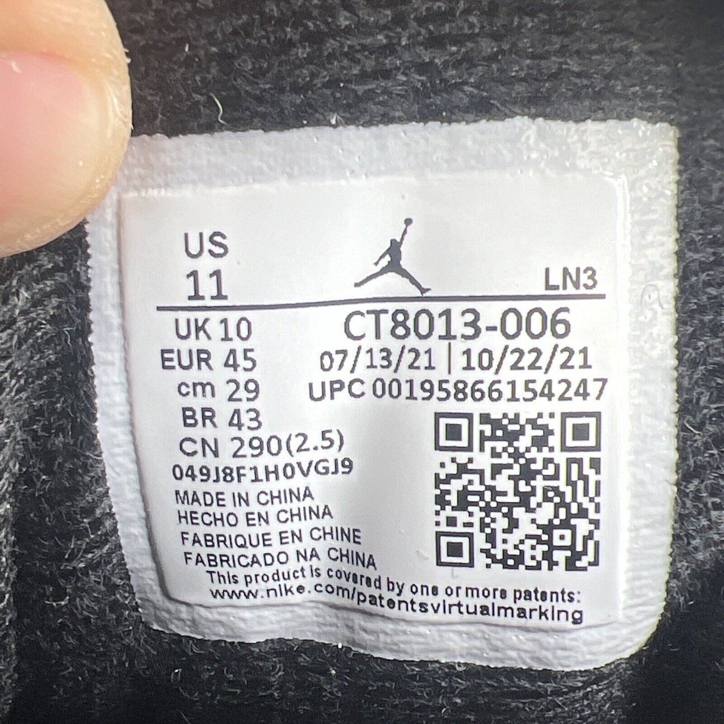 Size 11 - Jordan 12 Retro Mid Playoff White Black Red Leather (CT8013-006)