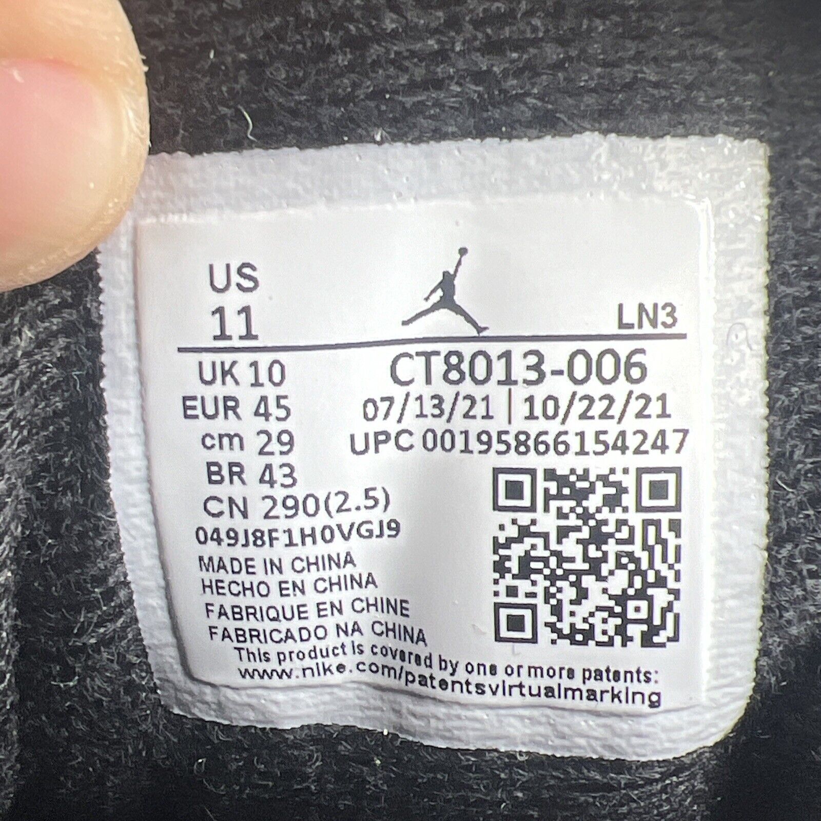 Size 11 - Jordan 12 Retro Mid Playoff White Black Red Leather (CT8013-006)