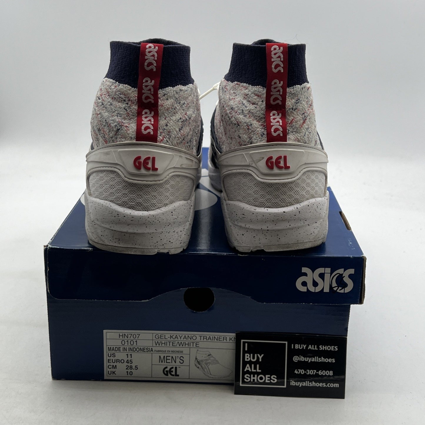 Size 11 - Asics Gel Kayano Trainer Knit MT White (HN707-0101)
