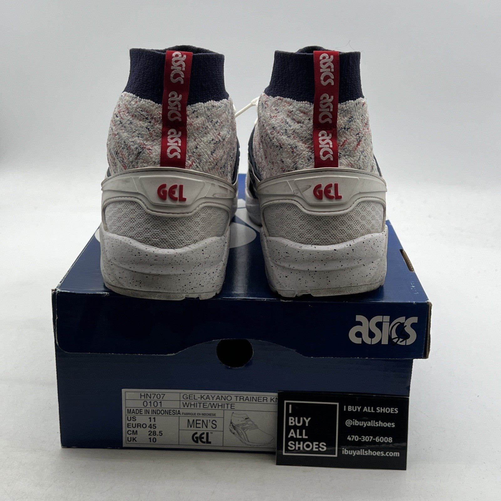 Size 11 - Asics Gel Kayano Trainer Knit MT White (HN707-0101)