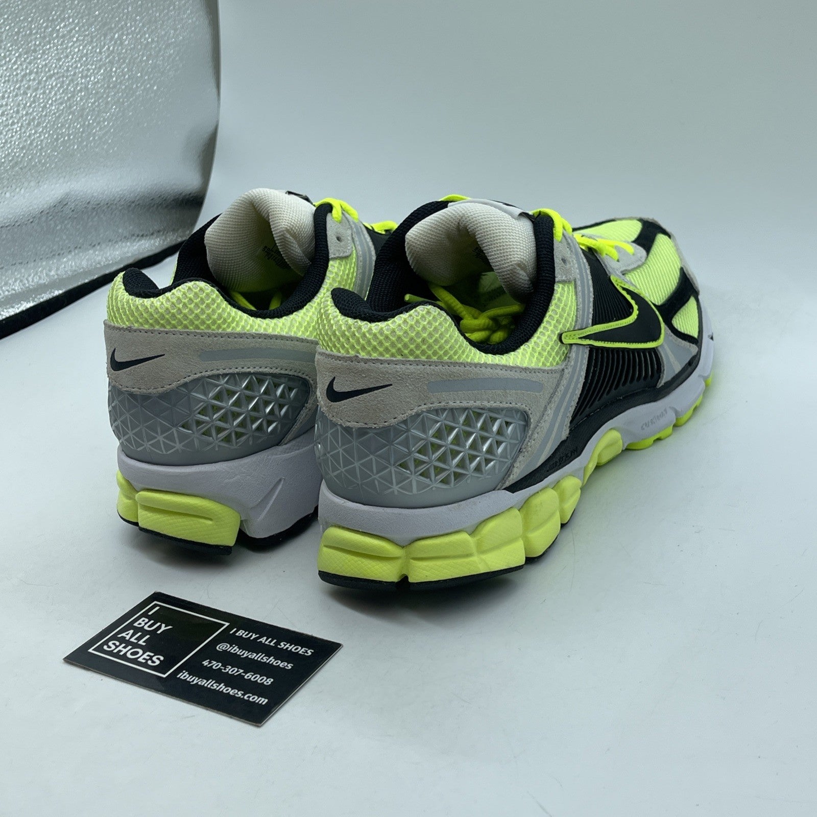 Size 10 - Nike Air Zoom Vomero 5 Life Lime Grey Black Suede Leather (FB9149-701)