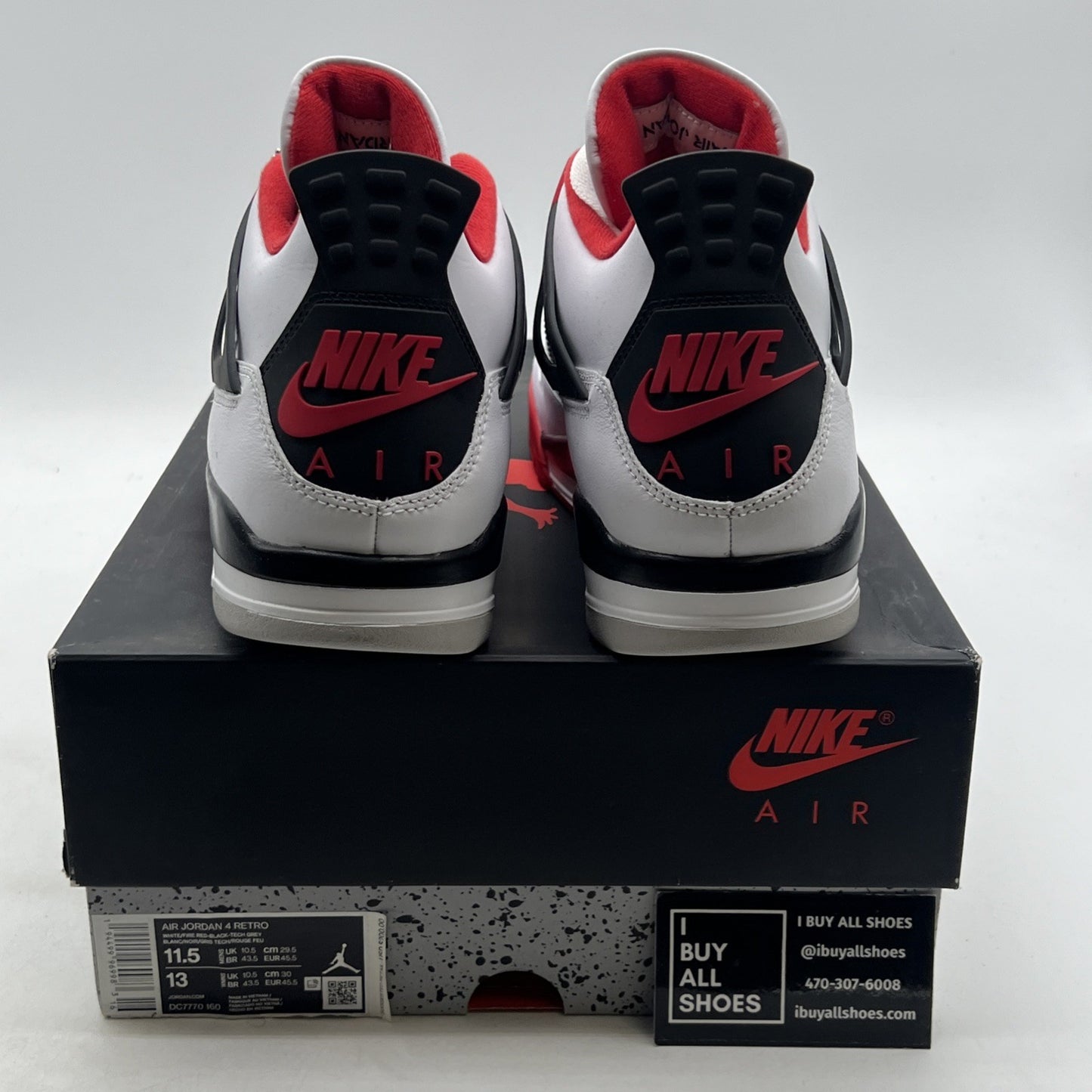 Size 11.5 - Air Jordan 4 Retro OG Mid Fire Red (DC7770-160)