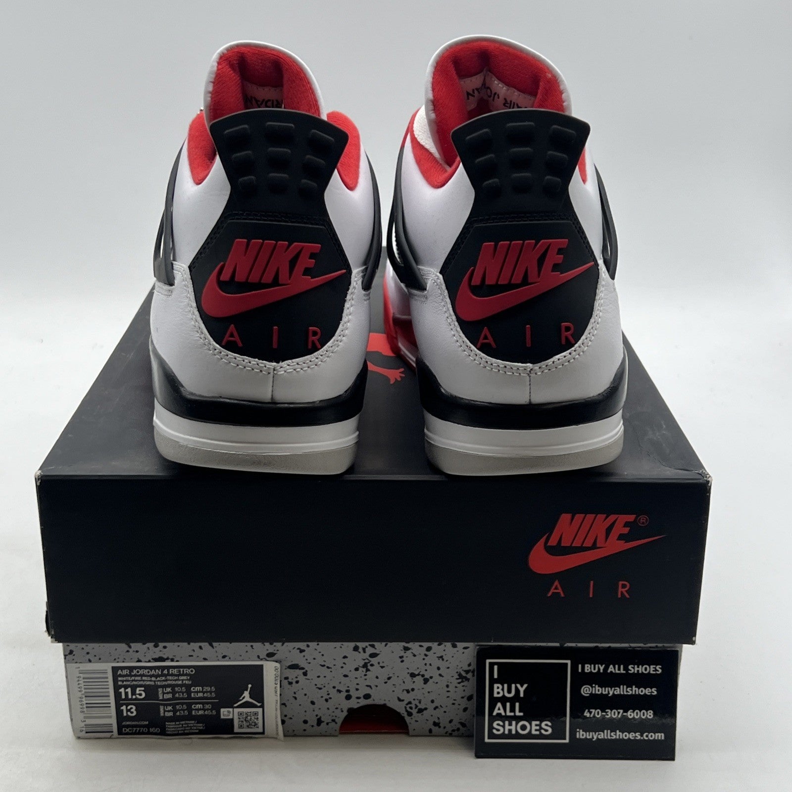 Size 11.5 - Air Jordan 4 Retro OG Mid Fire Red (DC7770-160)