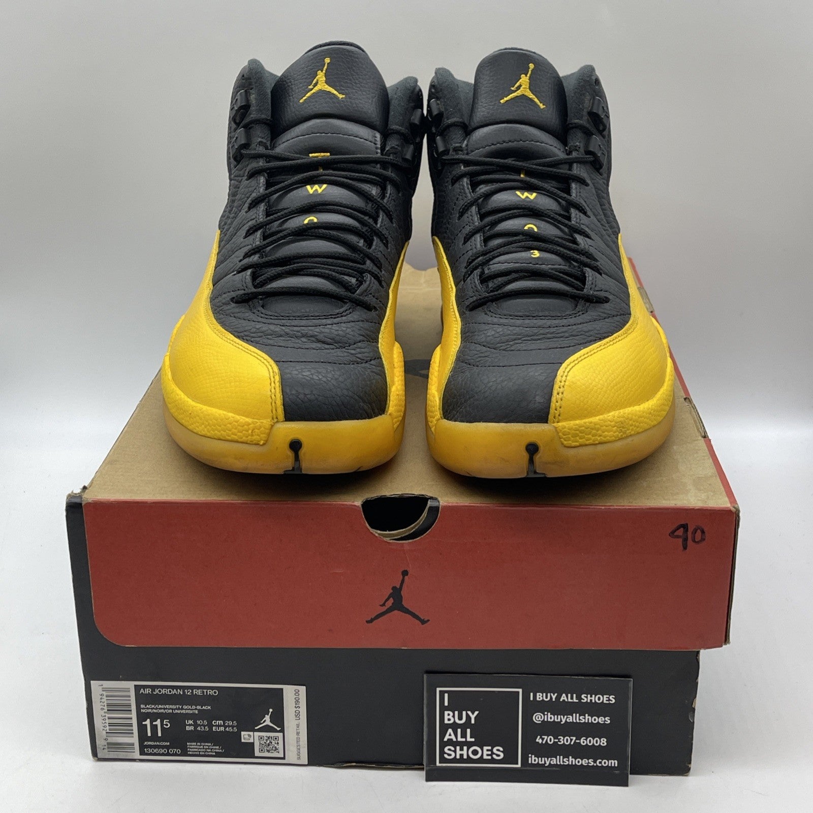 Size 11.5 - Air Jordan 12 Retro University Gold 2020 (130690-070)
