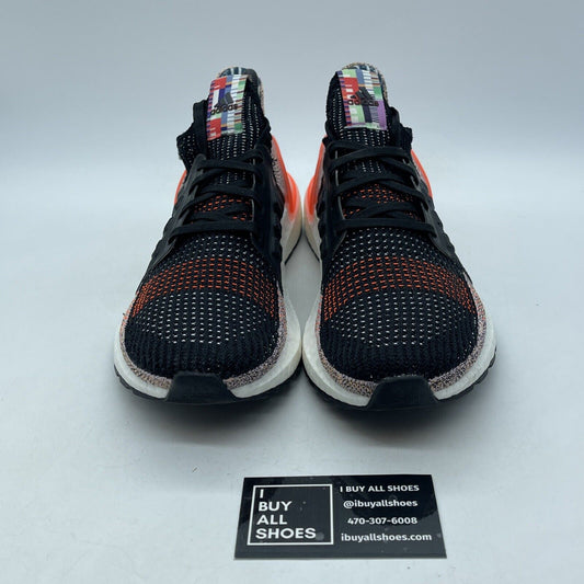 Size 8.5W - adidas UltraBoost 19 Solar Orange Purple Black Suede (G54017)