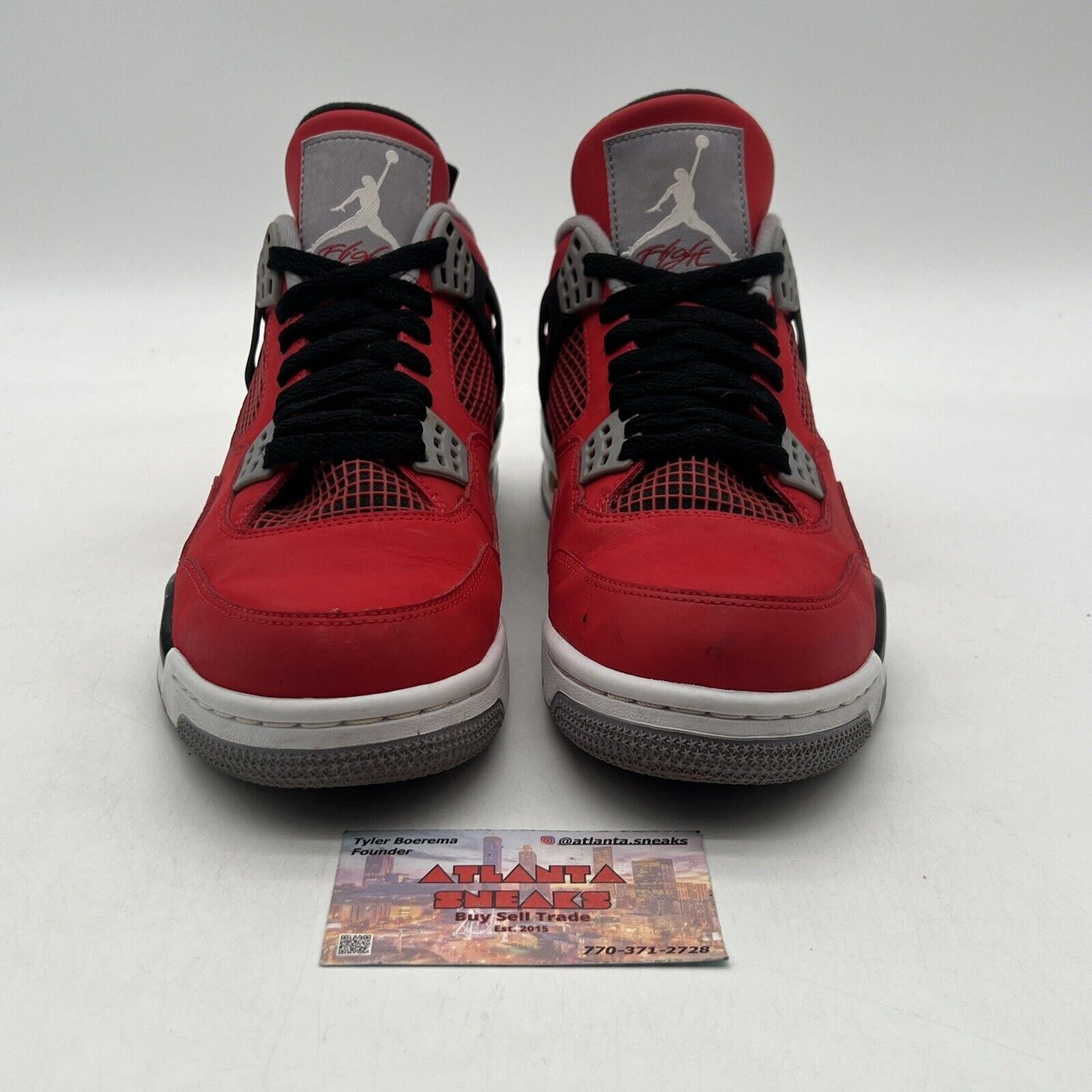 Size 8 - Jordan 4 Retro Toro Bravo 2013 Grey Black White Suede (308497-603)