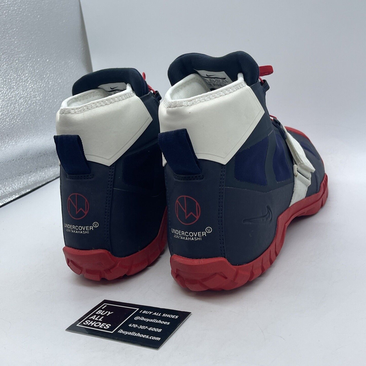 Size 11.5 - Nike X SFB Mountain/Undercover Boots Blue Red suede (BV4580 400)