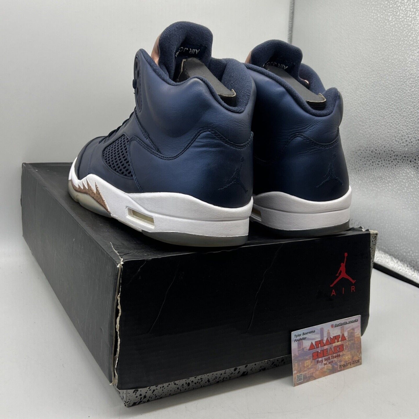 Size 11.5 - Air Jordan 5 Retro Bronze Navy White (136027-416)