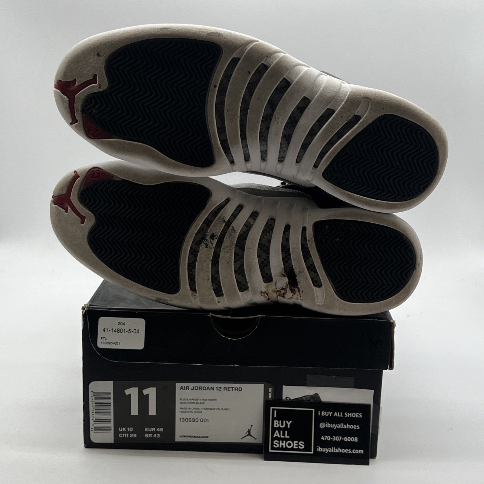 Size 11 - Air Jordan 12 Retro 2012 Playoff (130690-001)
