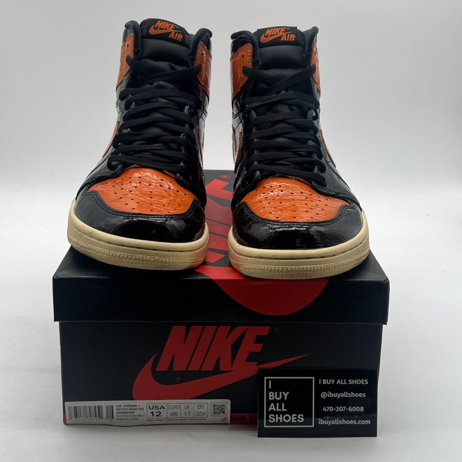 Size 12 - Air Jordan 1 Retro OG High Shattered Backboard 3.0 (555088-028)