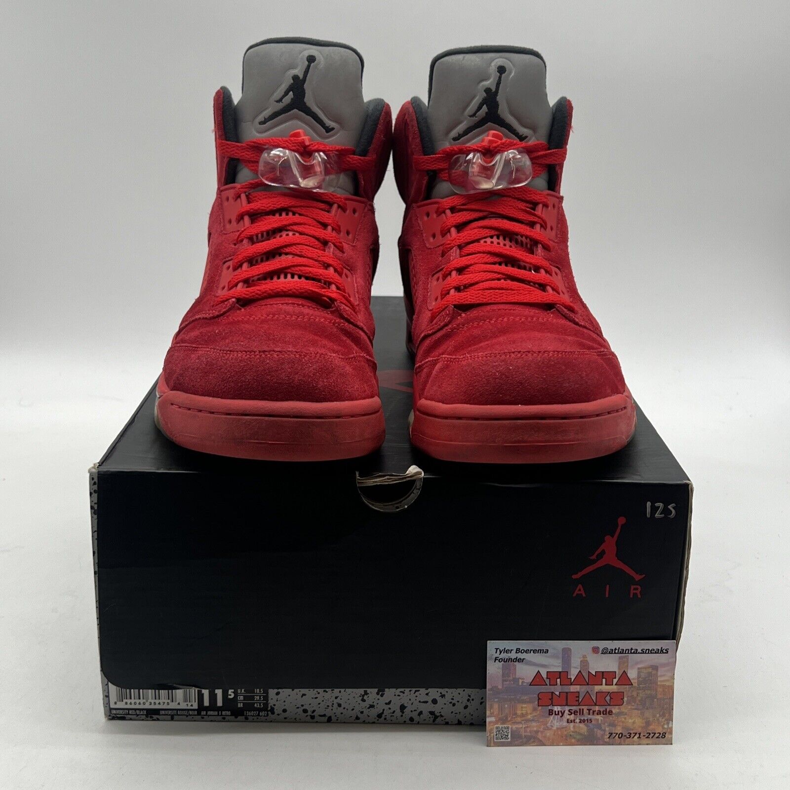 Size 11.5 - Air Jordan 5 Retro Red Suede (136027-602)