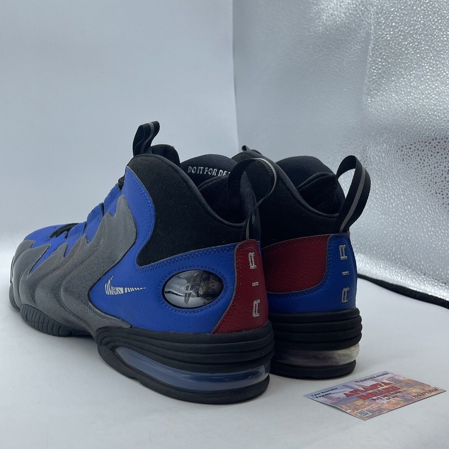 Size 10 - Nike Air Penny 3 Do It For Dez Red Blue Black Leather (CU8058-001)