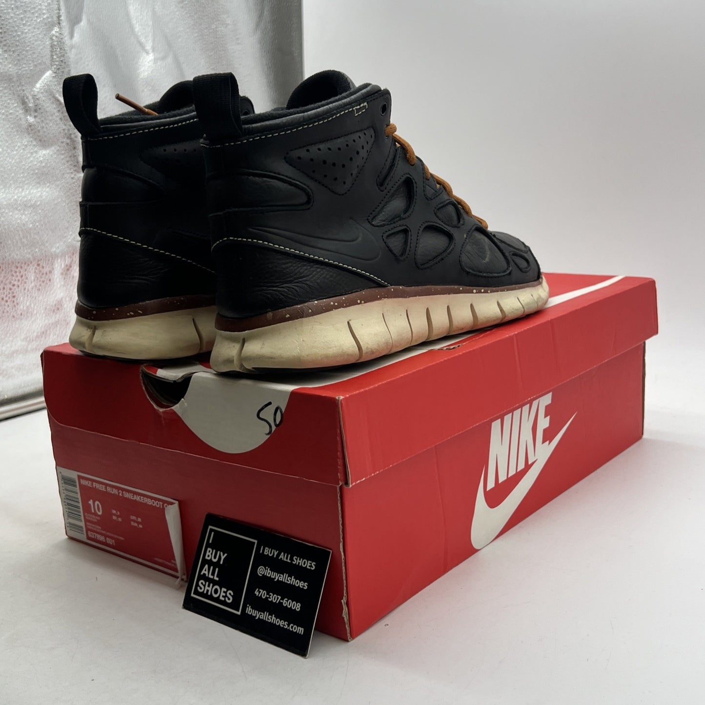 Size 10 - Nike Free Run 2 Sneakerboot QS (637996-001)