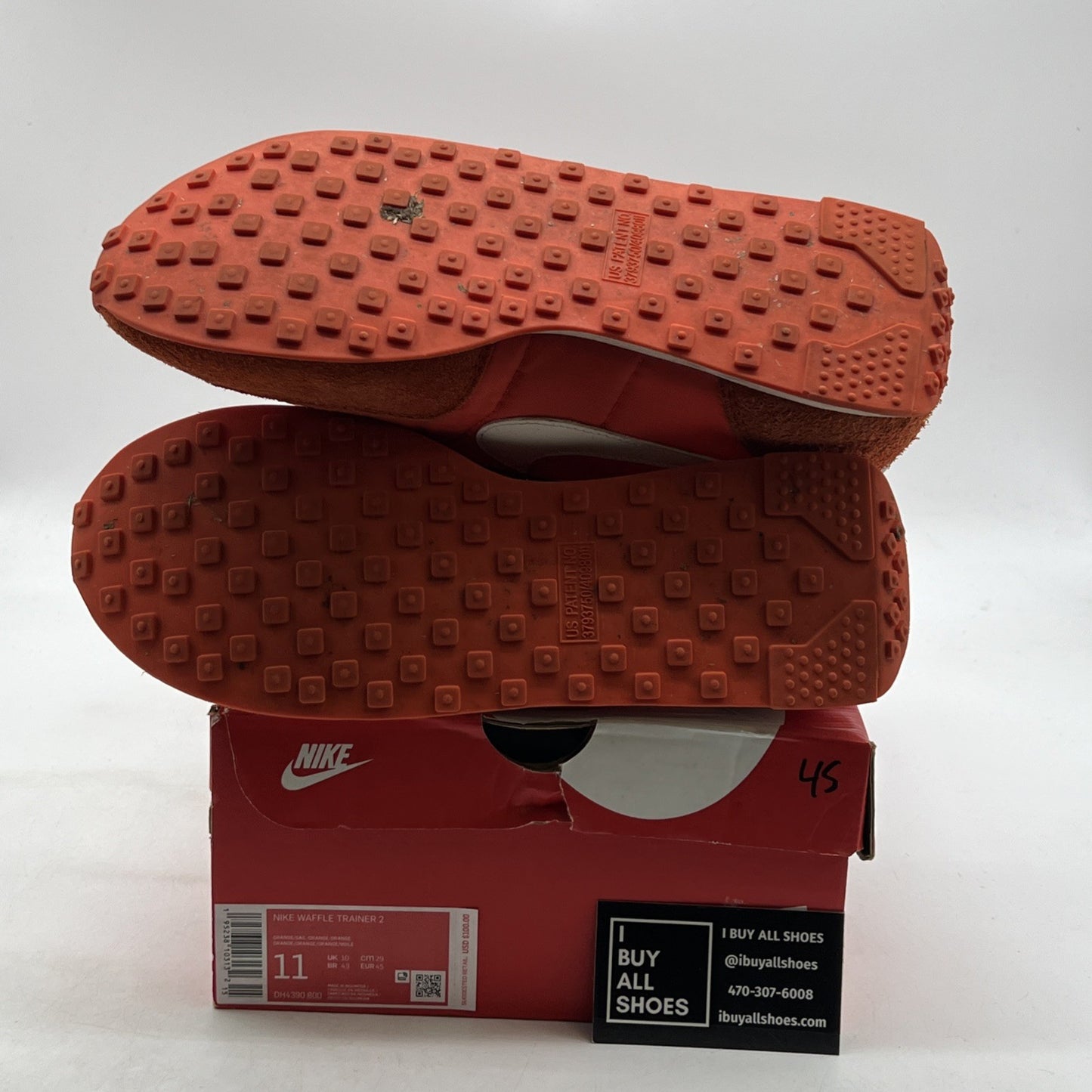 Size 11 - Nike Waffle Trainer 2 First Use - Orange (DH4390-800)