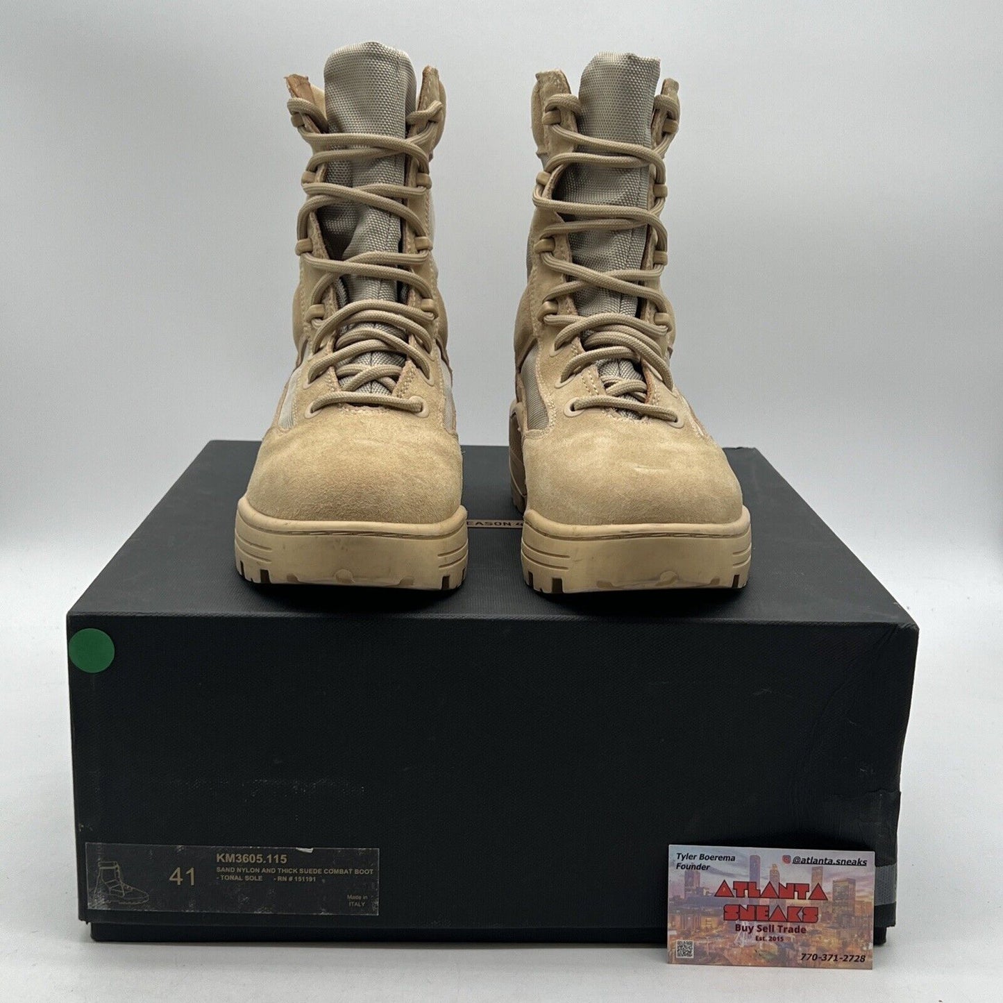 Size 8 - Yeezy Season 4 Sand Combat Boots (KM3605115)