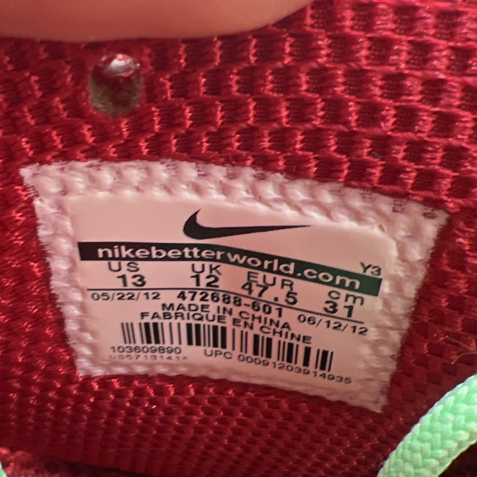 Size 13 - Nike Zoom Rookie Varsity Red (472688-601)