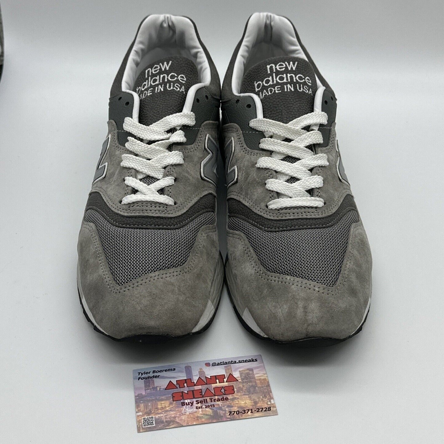 Size 13 - New Balance 997.5 Gray White