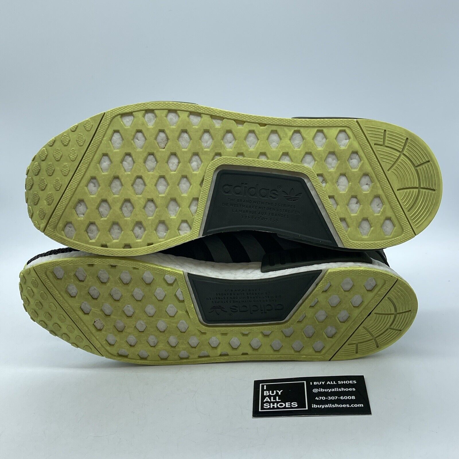 Size 13 - adidas NMD_R1 Night Cargo Green White Suede Leather (CQ2414)