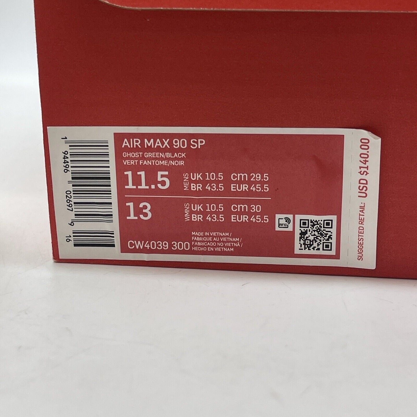 Size 11.5 - Nike Air Max 90 Green Camo Suede Leather (CW4039-300)