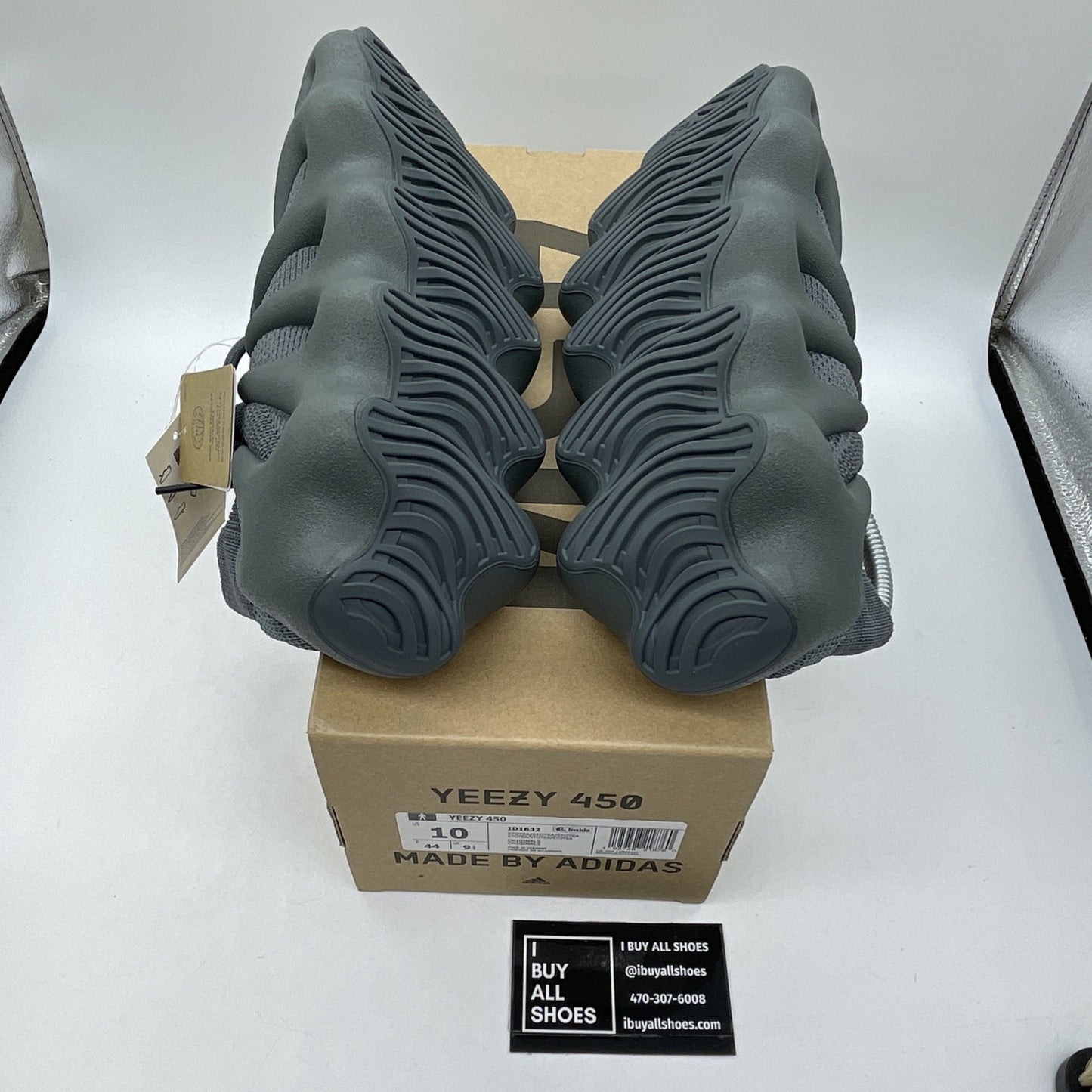 Size 10 - Adidas Yeezy 460 Stone Teal Grey Suede (ID1632)