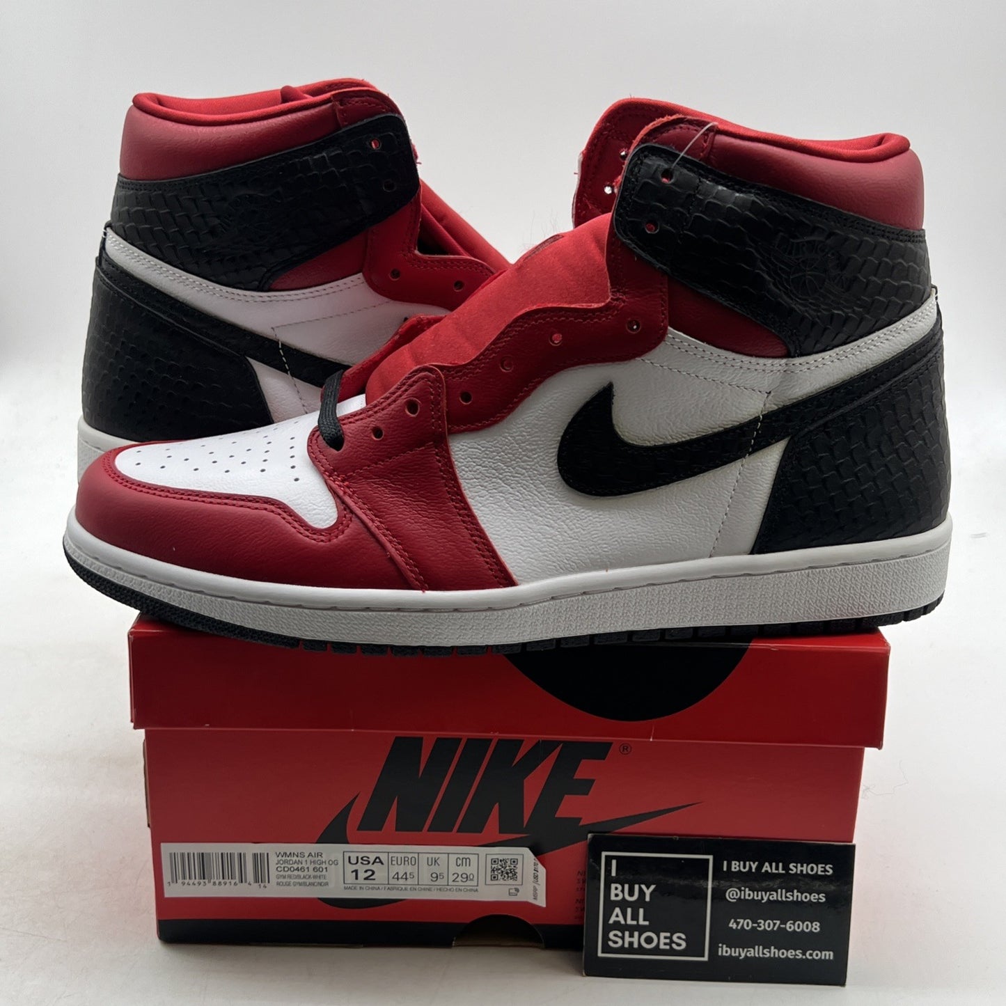 Size 12 - Air Jordan 1 Retro OG High Satin Red W (CD0461-601)