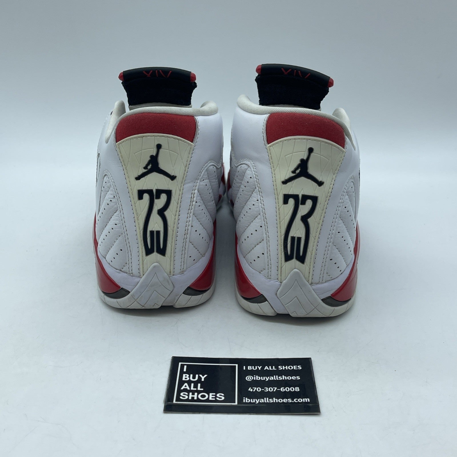 Size 10.5 - Air Jordan 14 Retro 2019 Candy Cane Red White Suede (487471-100)